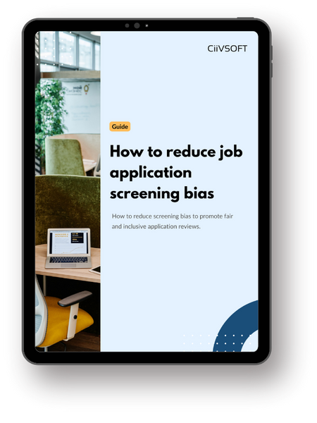 How to reduce job application screening bias